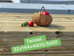 Terases dēlis, impregnēts, 32×144×4800 un 3600